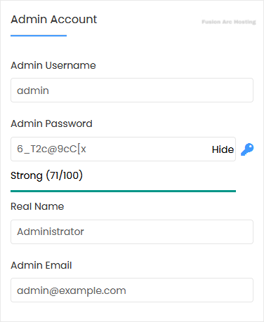 admin real install screen