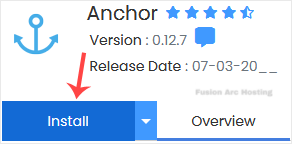 anchor install button