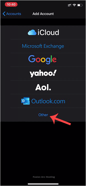 How to Add a cPanel Email Account on Apple/iOS 18 apple other email option