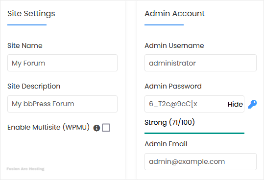bbpress install screen
