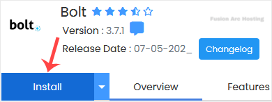 bolt install button