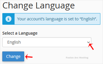 change langauge config