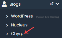 chyrp softaculous