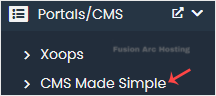 cmsmadesimple softaculous