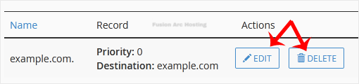 How to Edit or Remove CNAME Record in cPanel 9 cname action delete edit two
