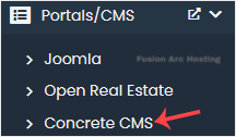 concrete cms softaculous