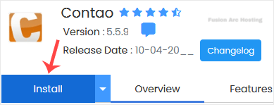 contao install button