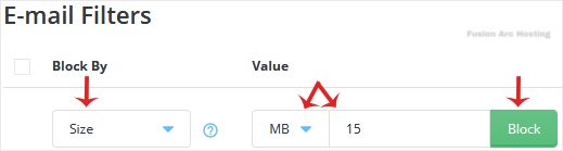 How to Block Emails by Size Using Spam Filter in DirectAdmin 6 da blockby emailsize