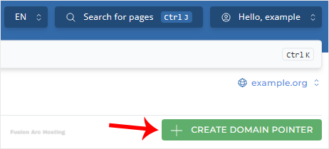 da createdomainpointer btn