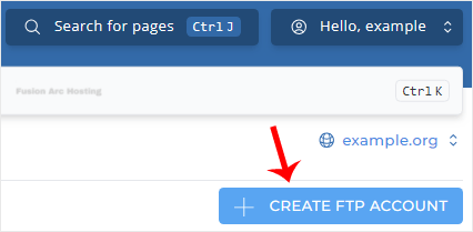 da createftp accountbtn