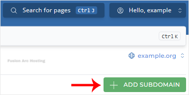 How to Add a Subdomain in DirectAdmin 8 da subdomain create btn