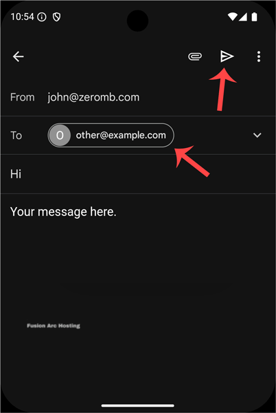 How to Send an Email via Android 9 email send to android cpanel tutorial