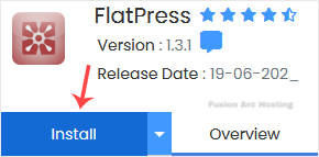 flatpress install button