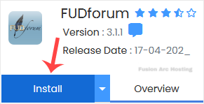 How to Install FUDforum via Softaculous in cPanel 15 fudforum install button
