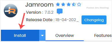 jamroom install button