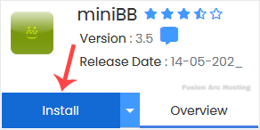 minibb install button