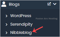 nibbleblog softaculous