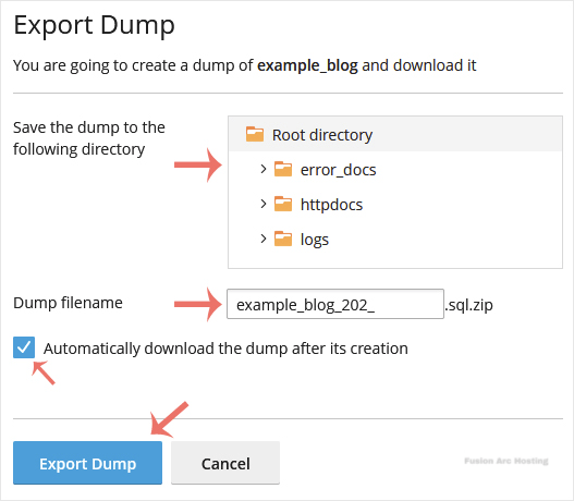 How to Download a Dump of a Database in Plesk 12 plesk database export dump