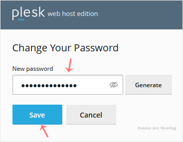 plesk password reset final step