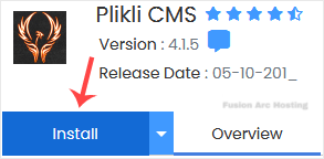 pliklicms install button