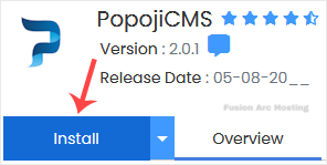 popojicms install button