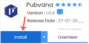 pubvana install button