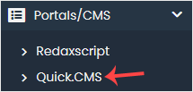 quick.cms softaculous