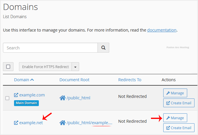 remove addon domain