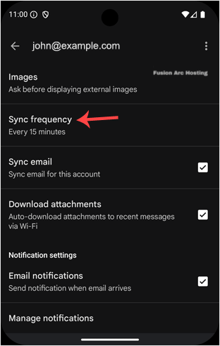 How to Automatically Sync the cPanel Email in Android or Stop the Syncing 14 set sync android cpanel email config