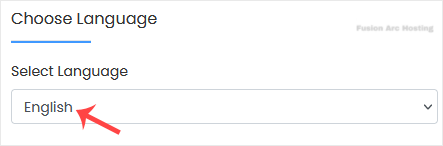 softaculous choose language