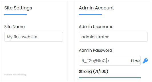 softaculous screen two install