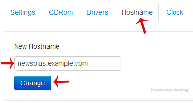 solusvm hostname reference change