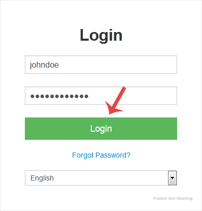 solusvm login page