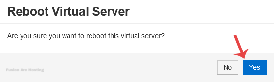 solusvm reboot confirmation