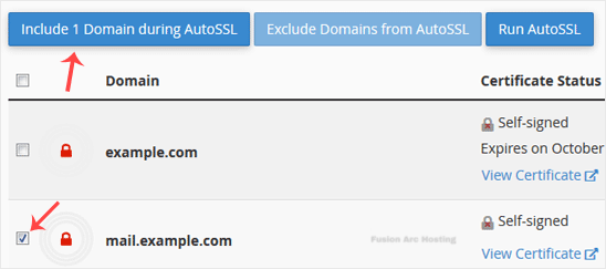 ssl tls status include autossl