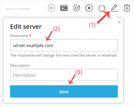 solusvm2 hostname change