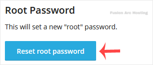 solusvm2 reset root password