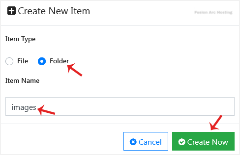 siteworx filemanager folder