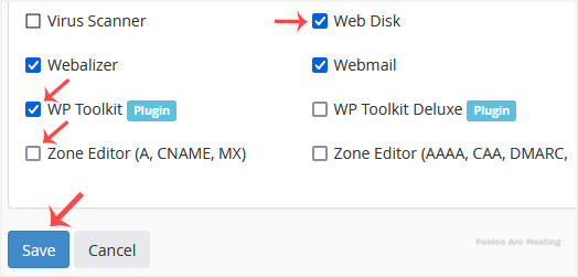 whm reseller featuremanager modify list