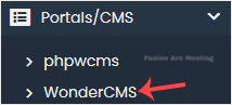 wondercms softaculous