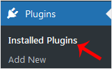 wp plugin installed plugin menu