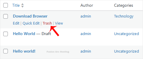 wp removing selected post