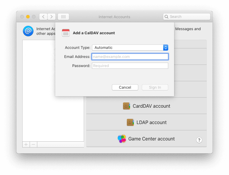 09 cpanel calendar macos
